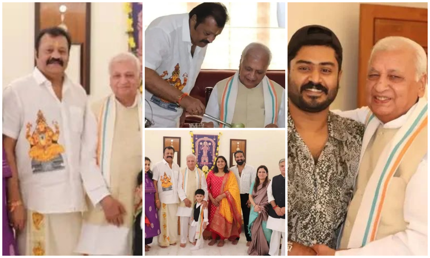 Kerala Governor Visited Suresh Gopi House