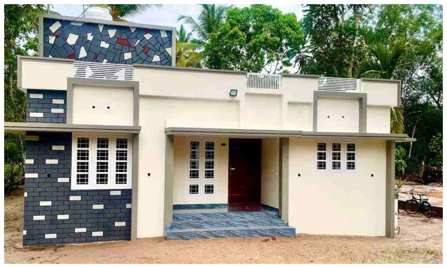 1100 SQFT 3 BHK House Plan